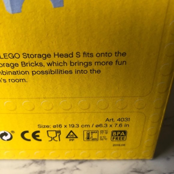 LEGO Storage Head small silly great room decor organization fun new NIB - Picture 3 of 7